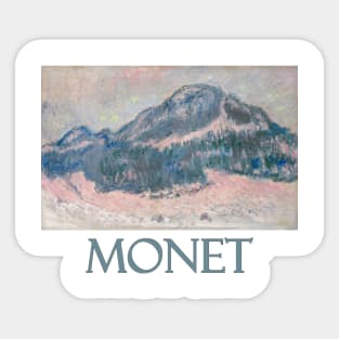 Mount Kolsaas Norway, Rose Refection  (1895) by Claude Monet Sticker